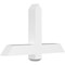 Ekena Millwork Eugene Architectural Grade PVC Gable Bracket, 36"W x 21"H x 4"D x 4"F, 14/12 Pitch GBP036X21X0404EUG00 - alternate 1